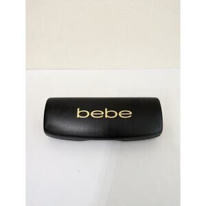 BEBE Eyeglass Sunglasses Case BLACK GOLD Hard Shell Protective‎ Carrier